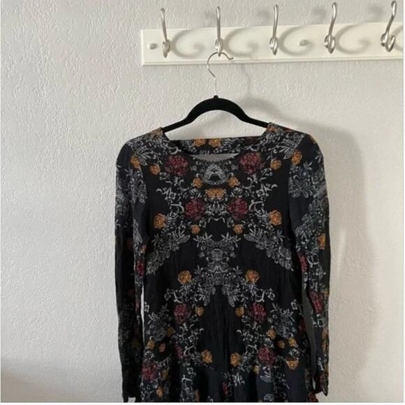 Free People Smooth Talker Floral Print Tunic Dress - Picture 4 of 8